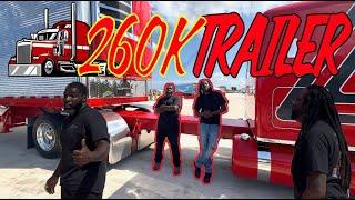 EMT Showcasing our new custom $260k trailer. #workingshowtruck #largecars  #custompeterbilt389