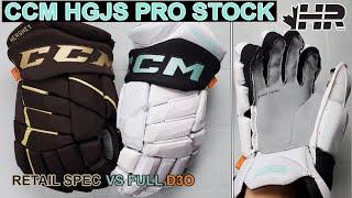 Amazing specs! CCM HGJS NHL All-star pro stock hockey gloves snap shot review