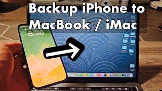 2023: Backup iPhone to MacBook or iMac (Full Backup Super Easy)