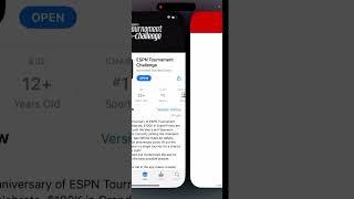 ESPN TOURNAMENT CHALLENGE app - how to create an account?