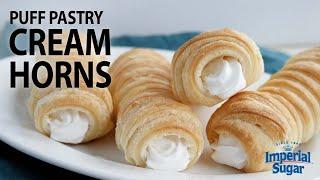 How To Make Puff Pastry Cream Horns