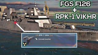 FGS F126 Use 4x RPK-1 Vikhr Nuclear Rocket Launcher | modern warships