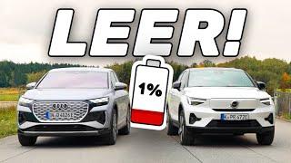 Nicht mal 300 km Reichweite? Audi Q4 Sportback 50 e-tron vs. Volvo C40 Recharge