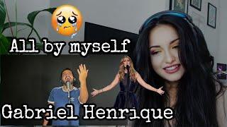 Music student reacts to @GabrielHenriqueMusic  / All by Myself