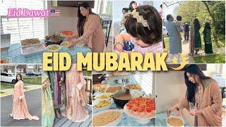 EID MUBARAK ~EID CELEBRATION IN AMERICA  EID-UL-FITR VLOG 2024 | EID DAWAT 