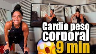 Cardio peso corporal 9 minutos! Intenso pra queimar gordura!