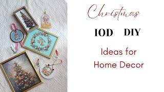 CHRISTMAS DIY DECOR IDEAS WITH IOD MOULDS, TRANSFERS AND STAMPS CHRISTMAS RELEASE