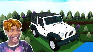 Roblox BUILD A BOAT Funny Moments Memes (CAR JEEP)