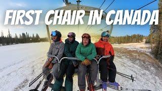 Skiing the First Resort to Open in CANADA - LAKE LOUISE