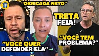 TRETA! NETO DEFENDE ANA THAIS SOBRE COMENTÁRIOS DE TIAGO LEIFERT DA SELEÇÃO FEMININA!!