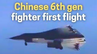 Chinese 6th gen fighter jet first flight in Chengdu city, the first new gen fighter in the world