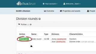 Three FairSplit Division Rounds