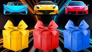 Choose Your Dream Car: Mystery Box Gift Challenge - Pick Your Ride and Win!