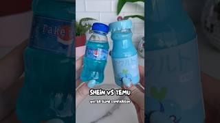 Shein vs Temu water slime comparison  who do you think was the winner??