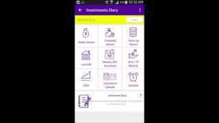 How to use Investment Diary by Easy Financial Calculators