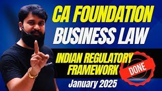 CA Foundation Indian Regulatory Framework One Shot I CA Foundation Business Law IRF Revision