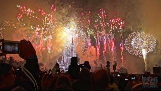 Fantasy in the Sky Fireworks 2015 New Year's Fireworks Show at the Magic Kingdom Walt Disney World