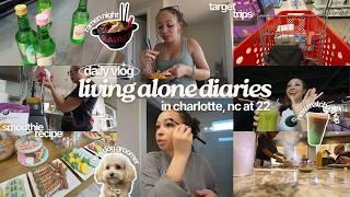 living alone diaries  new matcha spot, target hauls, girls night + more!