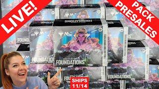 LIVE! MTG Rip & Ship w/ Queen Honey! Foundations Presales + Other Collector Packs! #MTG Ships 11/14