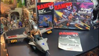 Skywolf Assault Jet for RAMBO Force of Freedom Action Figures by Coleco 1986 with Box & Instructions