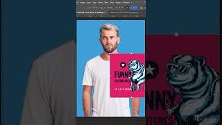 Add Design on T-Shirt Photoshop Tutorial #shorts #photoshop