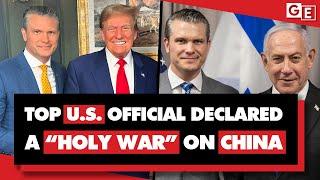 Extremist US defense secretary declared 'holy war' on China, left & Islam: Pete Hegseth's 'crusade'