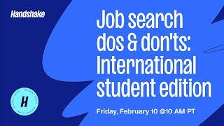 Job search dos & don'ts: international students edition | Campus to Career