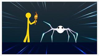 This game is Stick Fight with Spiders