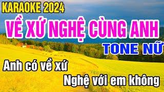 Về Xứ Nghệ Cùng Em Karaoke Tone Nữ Nhạc Sống gia huy karaoke