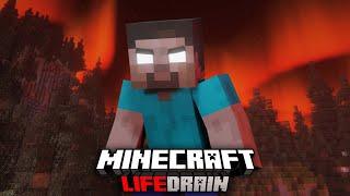 Surviving HEROBRINE on Nightmare Island in Minecraft Hardcore... LifeDrain | Episode 2