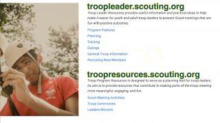 Previous Scouts BSA Resource Websites Tour