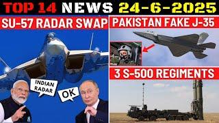 Indian Defence Updates : Su-57 Radar Swap Deal,3 S500 Regiment Order,PAK Fake J-35,Jalkapi Submarine