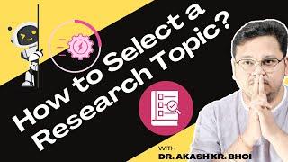 How to Select a Research Topic? || AI Tools to Decide a Research Topic || Hindi