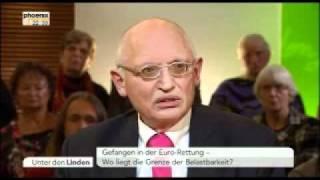 Euro-Rettung - Wo liegt die Grenze der Belastbarkeit? - Unter den Linden vom 16.01.2012