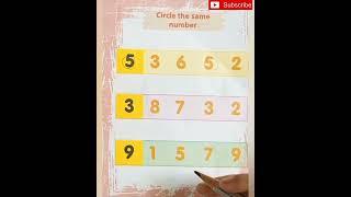 Nursery maths worksheets for 3-5 yr old kids || Math worksheet for lkg|| Brain boosting activities