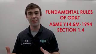 ASME Y14.5 Fundamental Drafting Rules