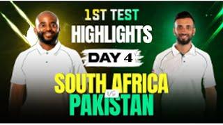 Pakistan vs south africa first test day 4 high lights