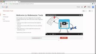 Setting up Google Webmaster Tools