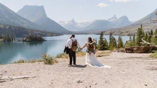 Heartfelt Vows on Glacier Blue Lake - Glacier National Park Elopement