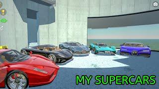 My Supercars Fleet in Car Simulator 2 | Beach Mansion | Bugatti |Ferrari|Koenigsegg|Android Gameplay