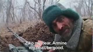 Aging Armenian fighter records a message to his son during the Nagorno-Karabakh War