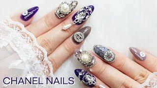 블링블링 이 구역의 화려함 대장 명품 샤넬 네일  / 폴리젤 연장 / 셀프네일 / 네일아트 / Self Nail Art