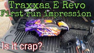 Traxxas ERevo 2.0 first run and first impressions