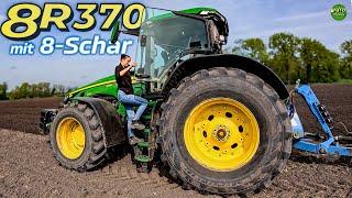 Let‘s Drive 8R 370 + LEMKEN 8-Schar | Norinas erste Pflugstunde