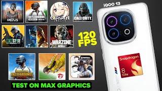 iQOO 13 Overclocked Big Size Games Test Ultra Max Graphics