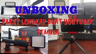 UNBOXING PAKET VLOG SMARTPHONE YOUTUBER PEMULA | MIKAIL CHANNEL