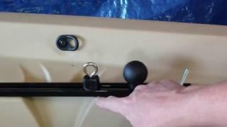 DIY Kayak Slide Track Tie Down and Screwball Attachments