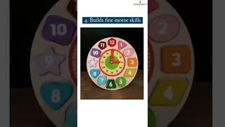 Teach your kids to learn time with Shape Sorting Clock