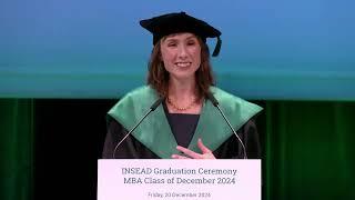 MBA'24D Class Speaker Address - MBA24D Fontainebleau Ceremony Guest speaker