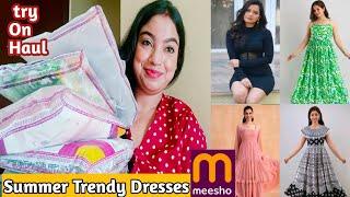 Meesho Summer Trendy Dresses Haul| Try On Haul| starting at 149| Akku Lifestyle vlogs